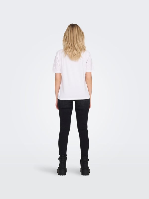 Only ONLONLY S/S TEE JRS NOOS Beyaz Kadın T-Shirt