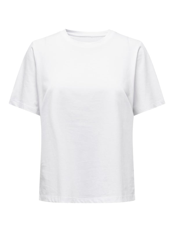 Only ONLONLY S/S TEE JRS NOOS Beyaz Kadın T-Shirt