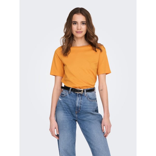 Only ONLONLY S/S TEE JRS NOOS Pudra Kadın T-Shirt