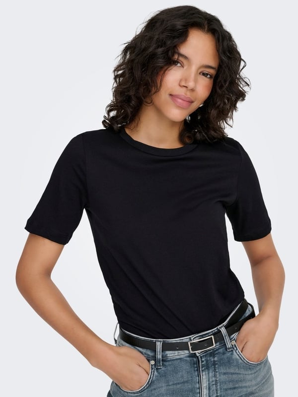 Only ONLONLY S/S TEE JRS NOOS Siyah Kadın T-Shirt