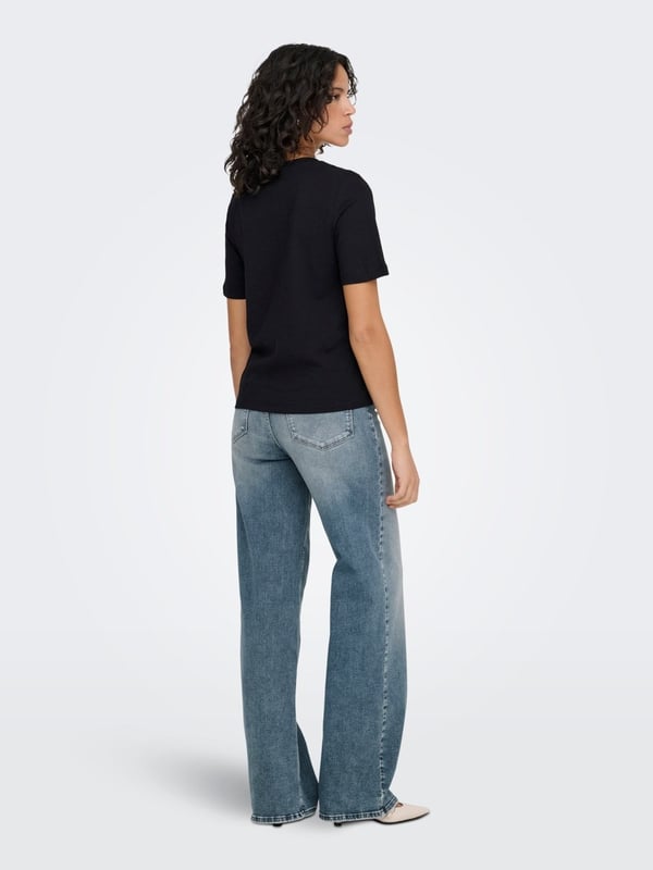 Only ONLONLY S/S TEE JRS NOOS Siyah Kadın T-Shirt