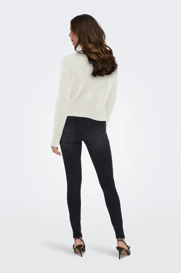 Only ONLPETRA LS PEARL O-NECK CARDI CC KNT Beyaz Kadın Hırka