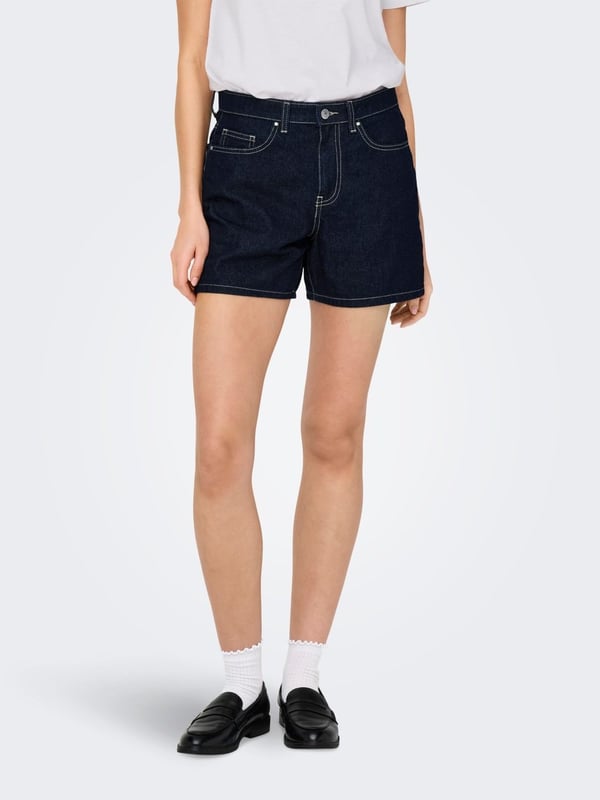 Only ONLPHINE DNM SHORTS NOOS Lacivert Kadın Şort