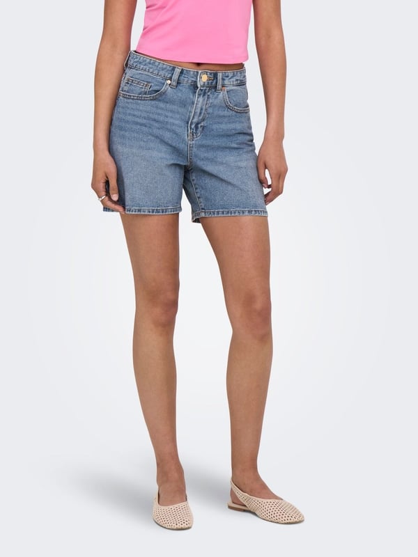 Only ONLPHINE DNM SHORTS NOOS Mavi Kadın Şort