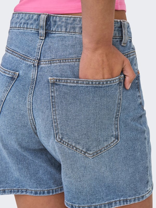 Only ONLPHINE DNM SHORTS NOOS Mavi Kadın Şort
