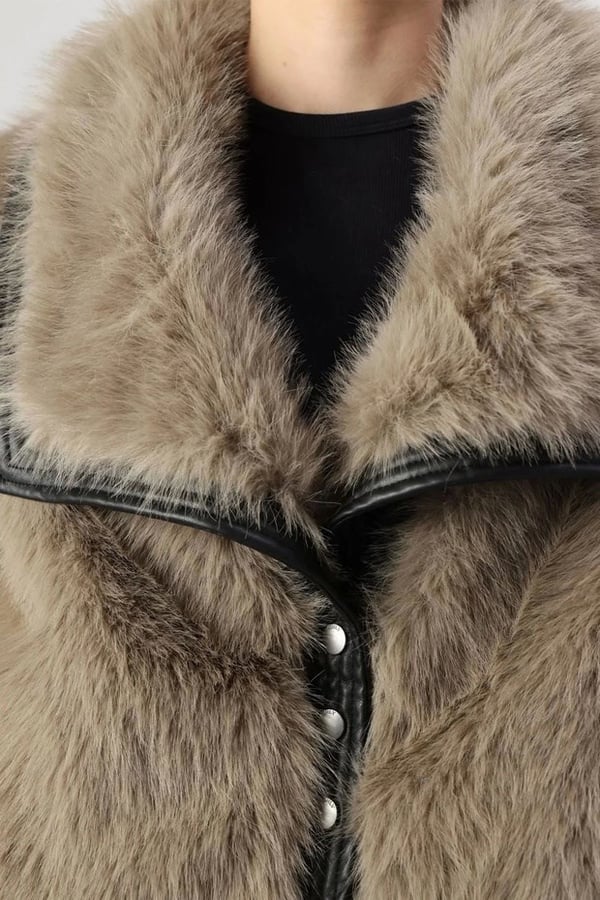 Only ONLPISA FUR JACKET OTW Bej Kadın Ceket
