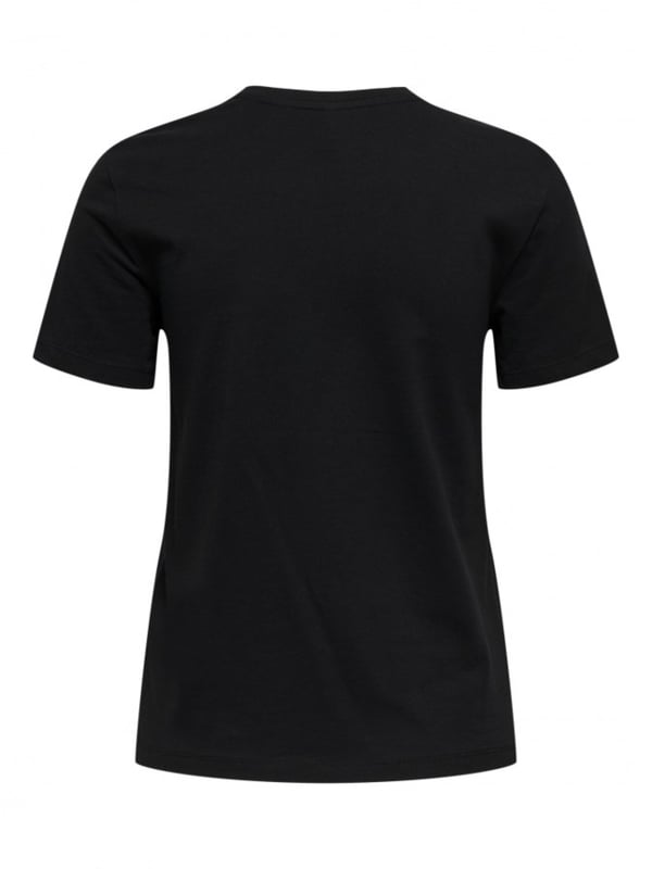 Only ONLPOLLY REG S/S POCKET TOP BOX JRS Siyah Kadın T-Shirt