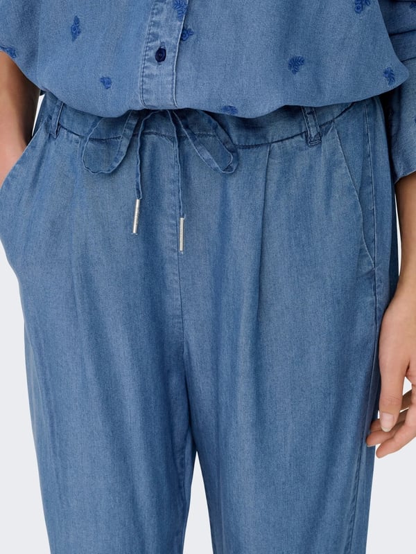 Only ONLPOPTRASH CHARIS LIFE PANT CC WVN Mavi Kadın Pantolon