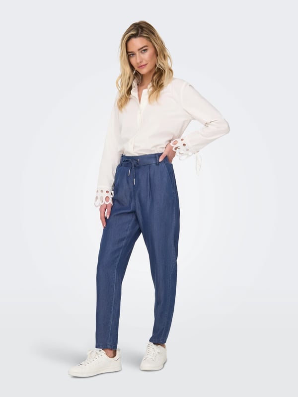 Only ONLPOPTRASH CHARIS LIFE PANT CC WVN Lacivert Kadın Pantolon