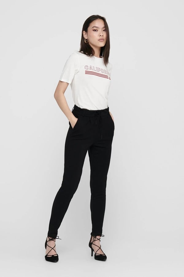 Only ONLPOPTRASH EASY COL PANT PNT NOOS Siyah Kadın Pantolon