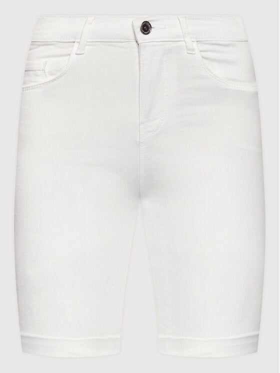 Only ONLRAIN LIFE MID LONG DNM SHORTS NOOS Beyaz Kadın Şort
