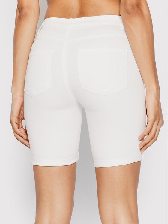 Only ONLRAIN LIFE MID LONG DNM SHORTS NOOS Beyaz Kadın Şort