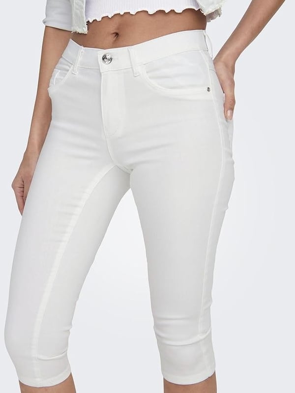 Only ONLRAIN LIFE REG SK KNICKERS DNM NOOS Beyaz Kadın Şort