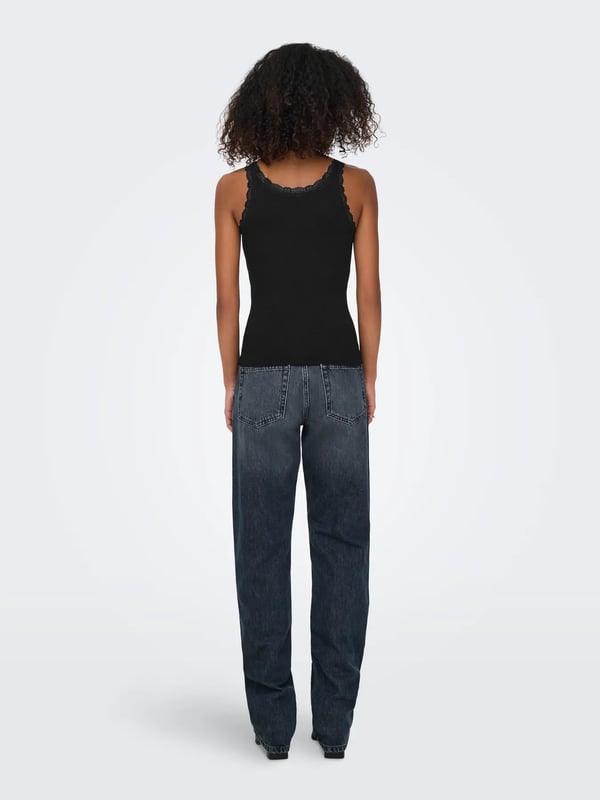 Only ONLSARA SHARAI TANK TOP JRS NOOS Siyah Kadın Atlet