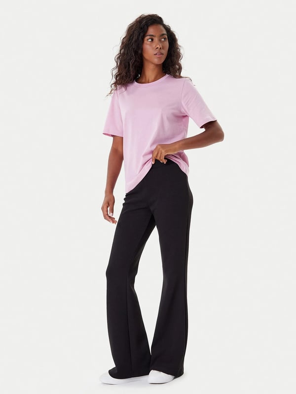 Only ONLSCARLETT FLARED PANT UB SWT Siyah Kadın Pantolon