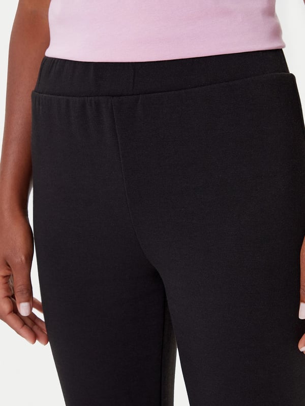 Only ONLSCARLETT FLARED PANT UB SWT Siyah Kadın Pantolon