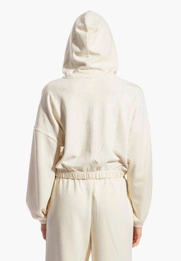 Only ONLSCARLETT L/S ZIP HOOD SWT NOOS Bej Kadın Sweatshirt