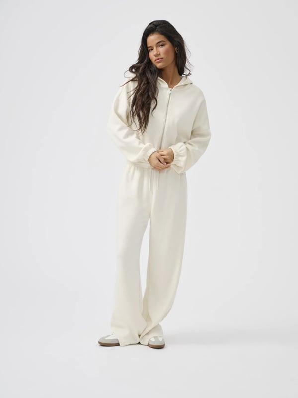 Only ONLSCARLETT WIDE PANT SWT NOOS Beyaz Kadın Pantolon
