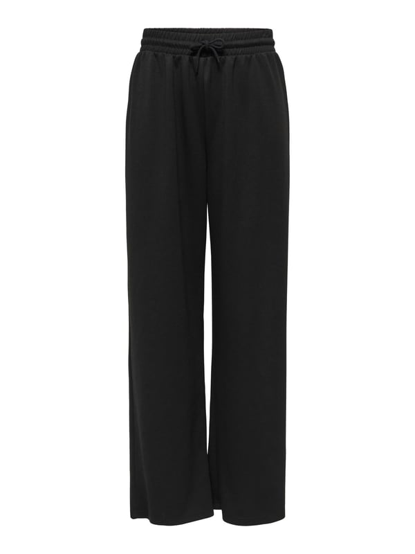 Only ONLSCARLETT WIDE PANT SWT NOOS Siyah Kadın Pantolon