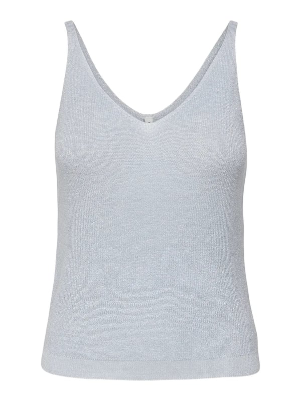 Only ONLSHINA SL GLITTER TOP KNT Açık Mavi Kadın T-Shirt