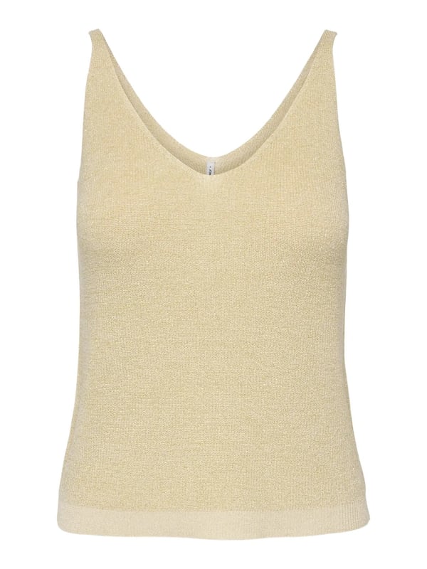 Only ONLSHINA SL GLITTER TOP KNT Gold Kadın T-Shirt