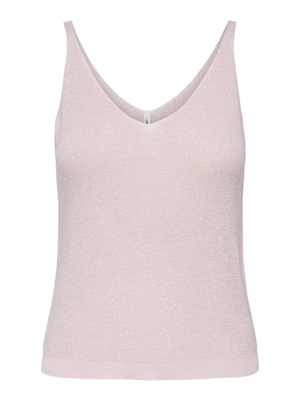 Only ONLSHINA SL GLITTER TOP KNT Pembe Kadın T-Shirt