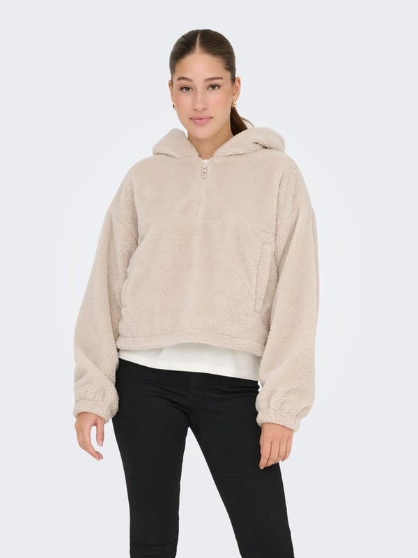 Only ONLSIENA TEDDY ANORAK LIFE CC OTW Bej Kadın Mont