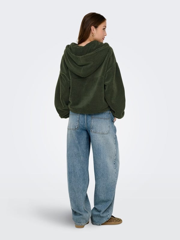 Only ONLSIENA TEDDY ANORAK LIFE CC OTW Haki Kadın Mont