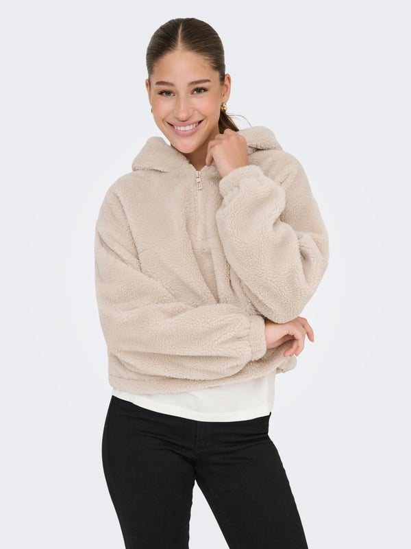 Only ONLSIENA TEDDY ANORAK LIFE CC OTW Bej Kadın Mont