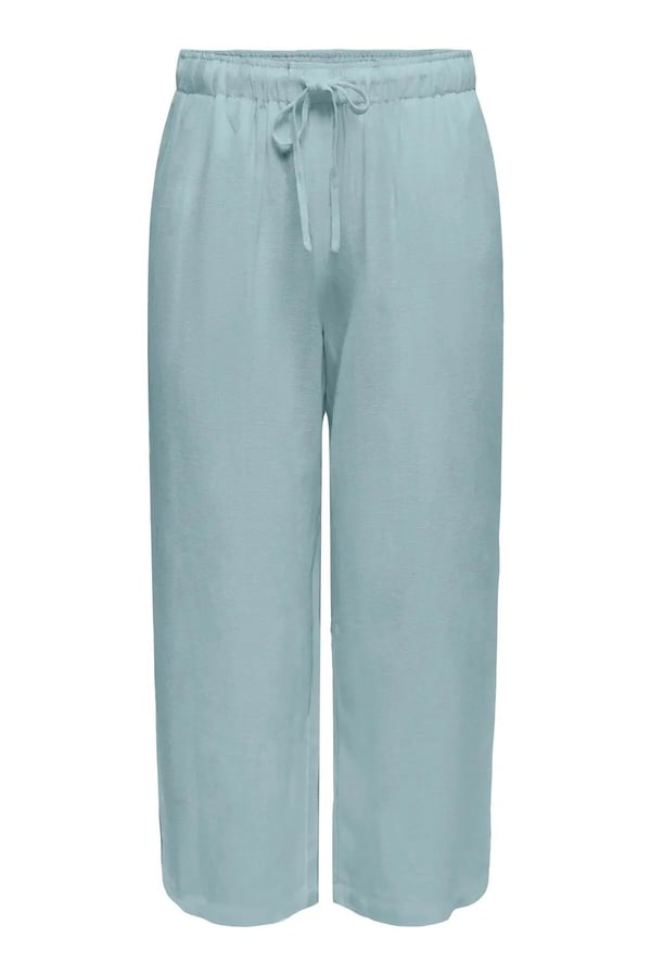 Only ONLSIESTA MW PULL LINEN BL CULOTTE PNT Turkuaz Kadın Pantolon