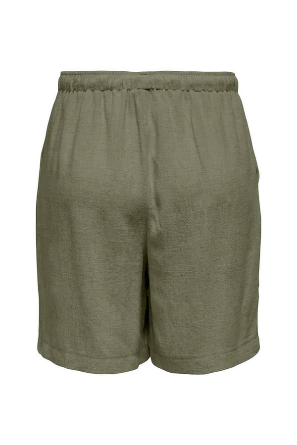 Only ONLSIESTA MW PULL-UP LIN BL SHORTS  NOOS Haki Kadın Şort