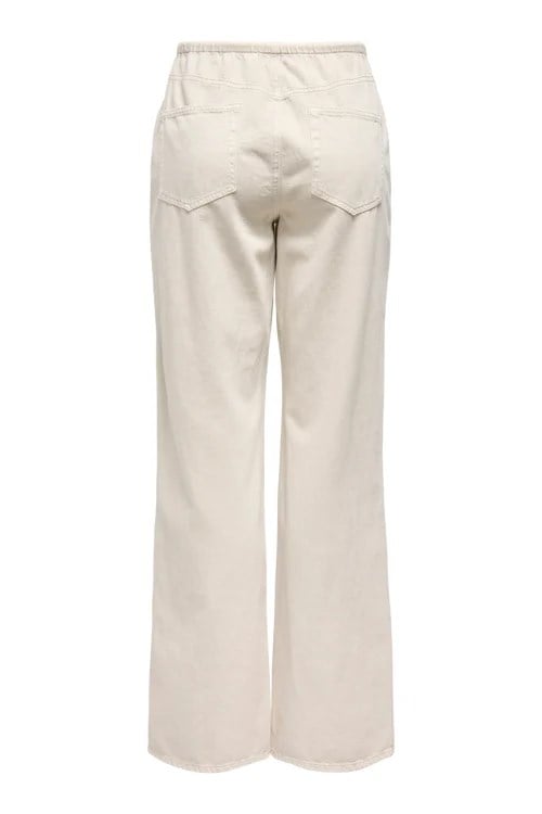 Only ONLSILLA LW SPORTY STR PANT CC PNT Bej Kadın Pantolon