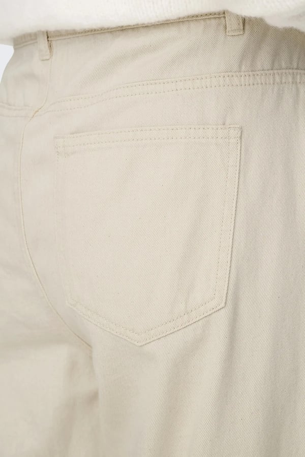 Only ONLSILLA MW WIDE STRING PANT CC PNT Bej Kadın Pantolon