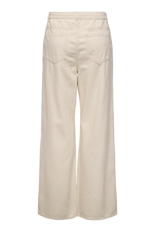 Only ONLSILLA MW WIDE STRING PANT CC PNT Bej Kadın Pantolon
