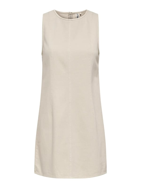 Only ONLSILLA S/L SHORT DRESS CC PNT Bej Kadın Elbise