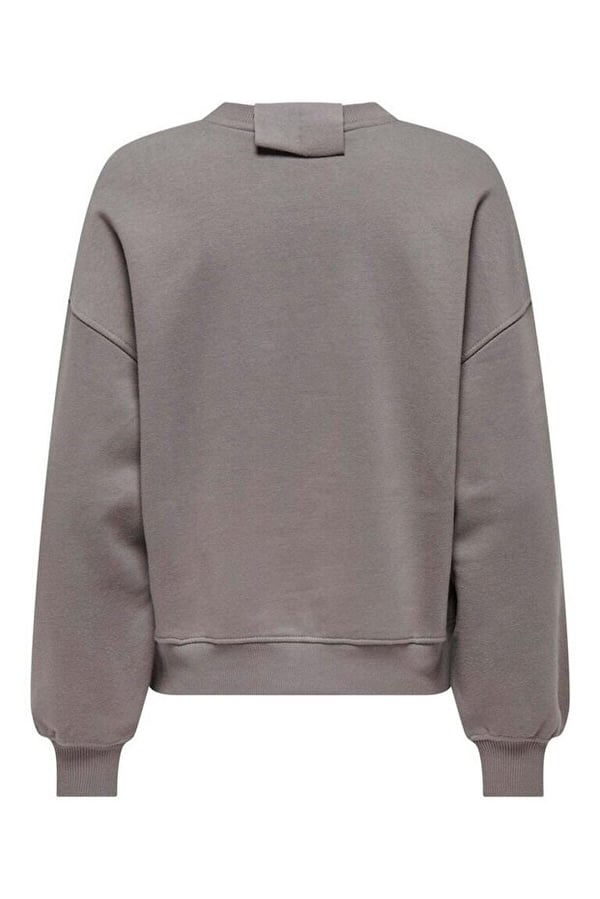 Only ONLSOFIA L/S WORD O-NECK SWT Gri Kadın Sweatshirt