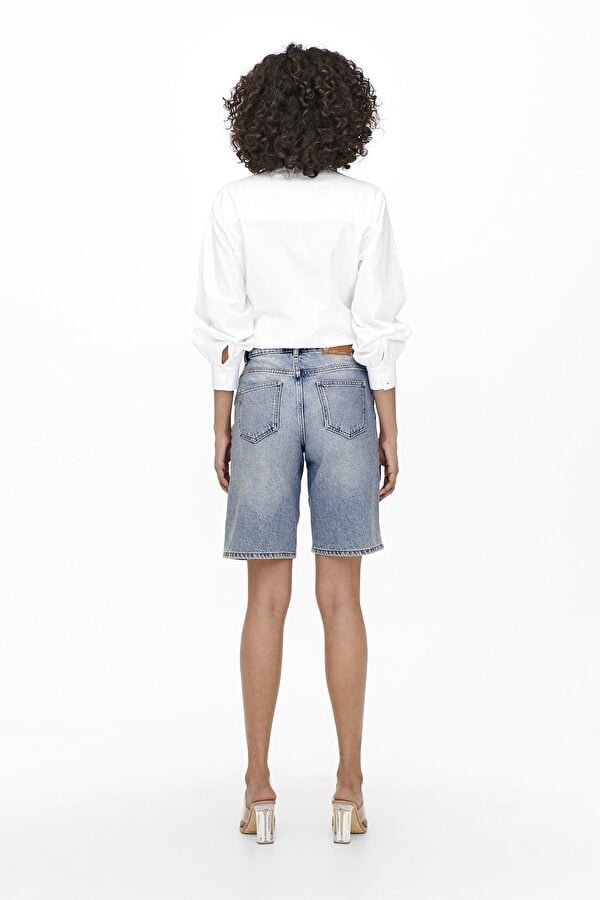 Only ONLSONNY HW WIDE DNM SHORTS NOOS Denim Kadın Şort