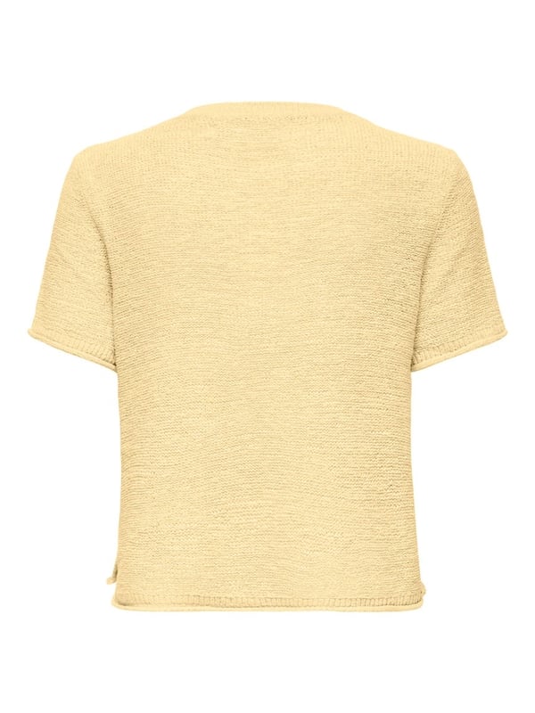 Only ONLSUNNY S/S PULLOVER KNT NOOS Sarı Kadın T-Shirt