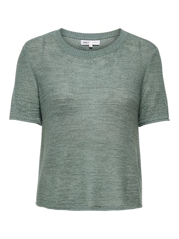 Only ONLSUNNY S/S PULLOVER KNT NOOS Yeşil Kadın T-Shirt