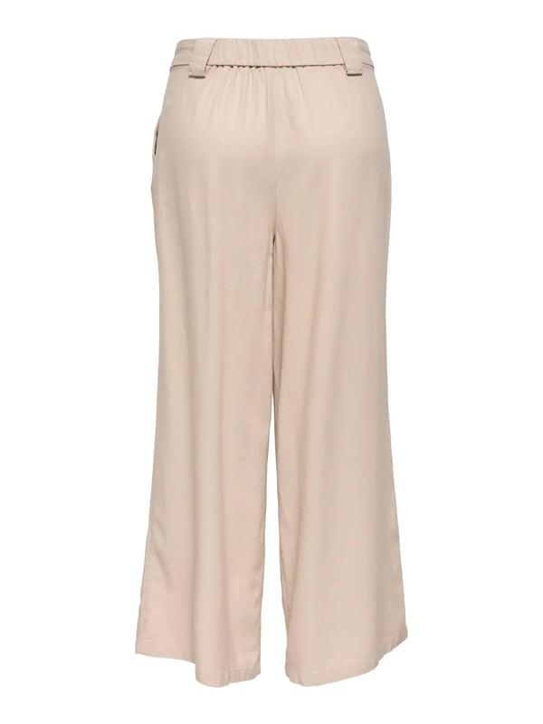 Only ONLSVEA-GOA MW LINEN BL WIDE CC PNT Pudra Kadın Pantolon