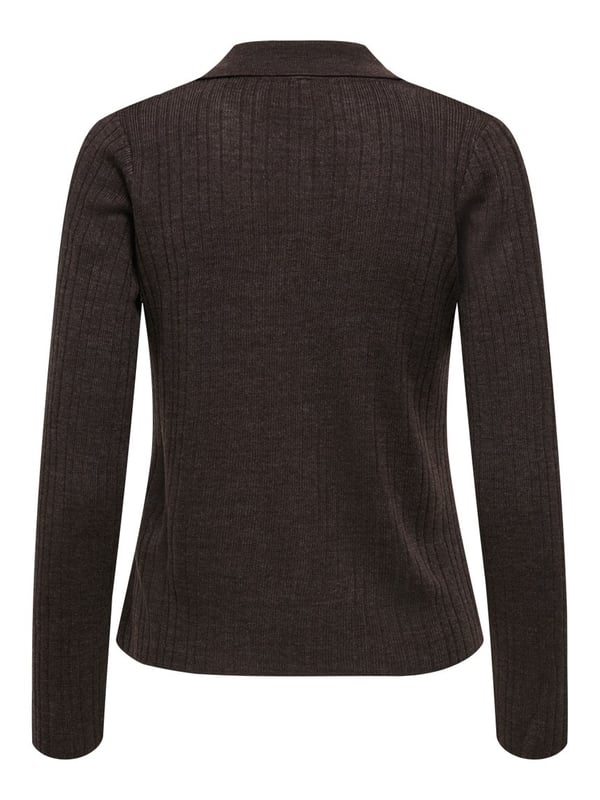 Only ONLTHEA LS BUTTON POLO CARDIGAN KNT Kahverengi Kadın Hırka