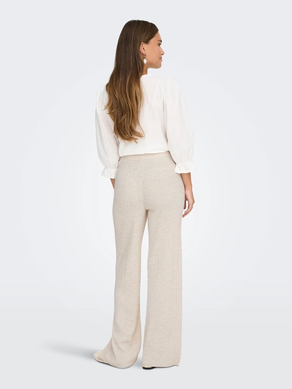 Only ONLTHEA PANT KNT Bej Kadın Pantolon