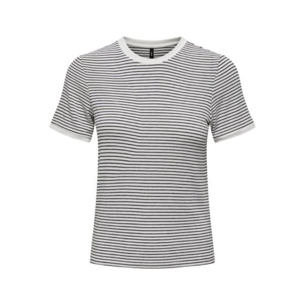 Only ONLTINE S/S O-NECK TOP JRS Beyaz Kadın T-Shirt