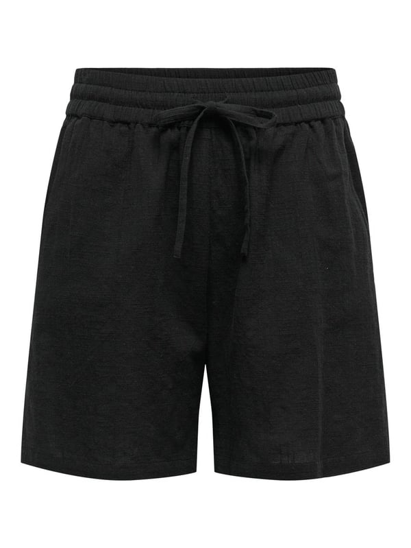 Only ONLTIZANA STRING COTTON SHORTS WVN NOOS Siyah Kadın Şort