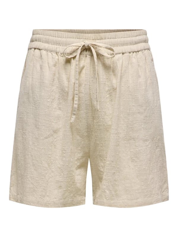 Only ONLTIZANA STRING COTTON SHORTS WVN NOOS Bej Kadın Şort