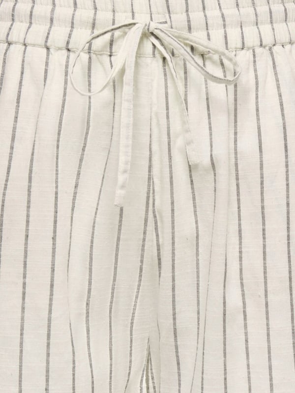 Only ONLTIZANA STRIPE STRING SHORTS WVN NOOS Beyaz Kadın Şort