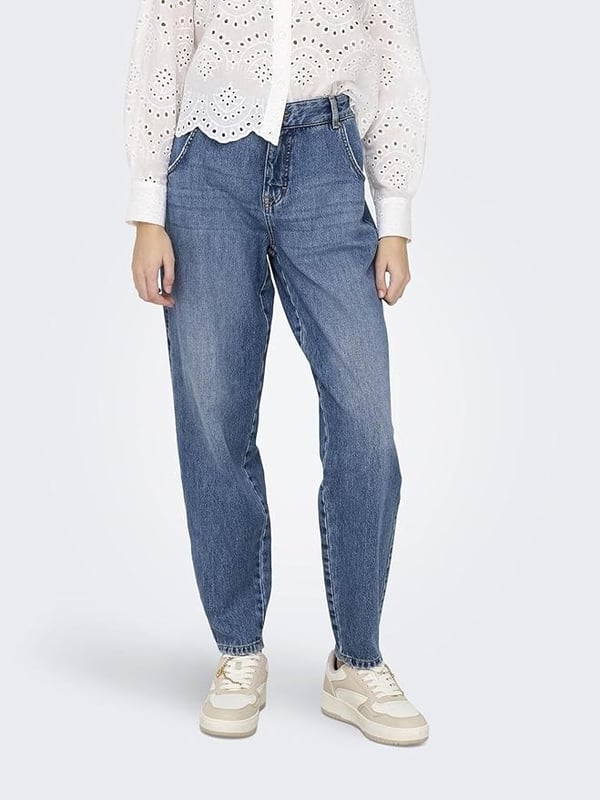 Only ONLTROY HW CARROT ANK DNM DOT471 Denim Kadın Kot Pantolon
