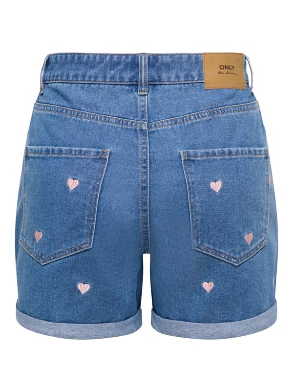 Only ONLVEGA HW EMBROIDERY DNM SHORTS GUANOOS Denim Kadın Şort
