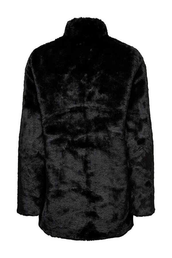 Only ONLVIDA FAUX FUR COAT OTW Siyah Kadın Mont