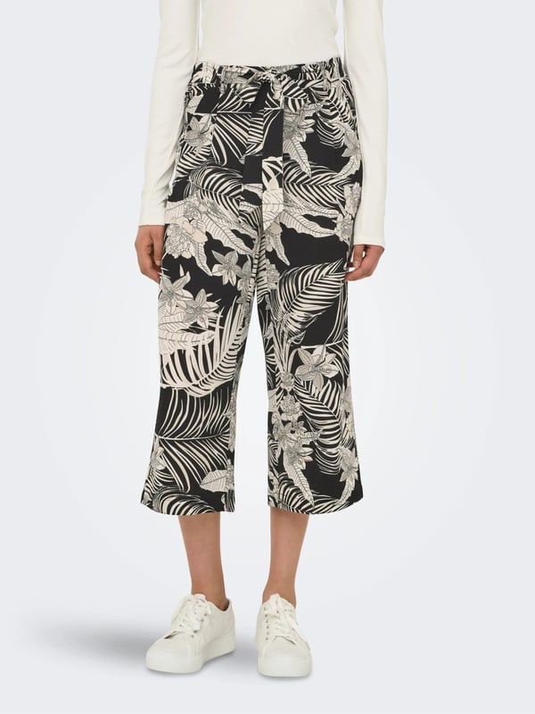 Only ONLWINNER LIFE CULOTTE PANT NOOS WVN Siyah Kadın Pantolon